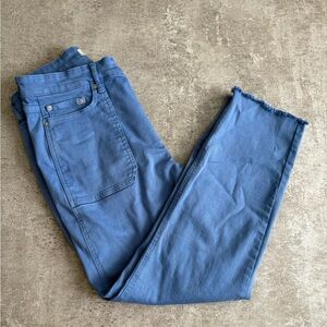 VINEYARD VINES Womens Size 31 Blue Pants/Jeans High Rise‎ Straight Cropped